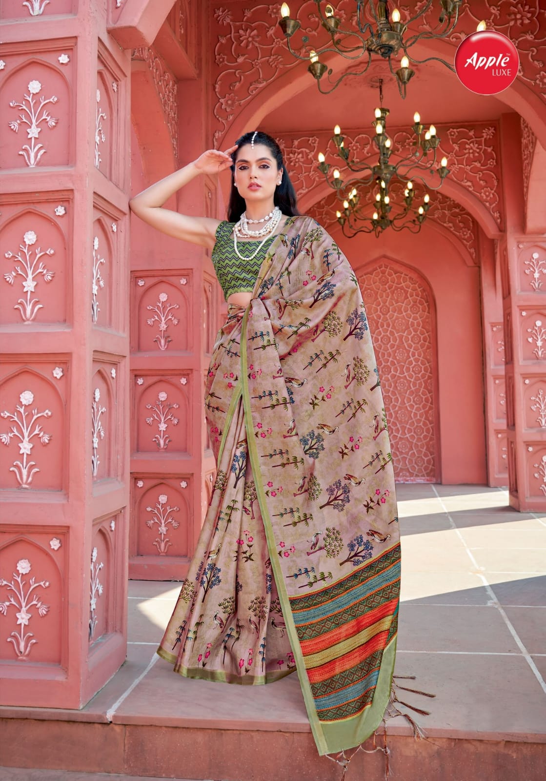 Gruham Vol 2 By Apple Pure Banarasi Zari Silk Printed Sarees Wholesale Shop In Surat